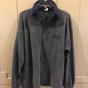 Grey Fleece Monterey CA Fleece Zip Up Jacket